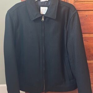 GAP Men's Classic Black wool coat
